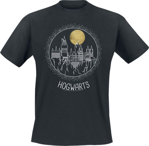 Harry Potter Hogwarts Circle Tričko černá