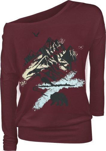 RED by EMP Langarmshirt mit Forest Print Dámské tričko s dlouhými rukávy červená