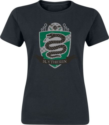 Harry Potter Slytherin Chest Badge Dámské tričko černá