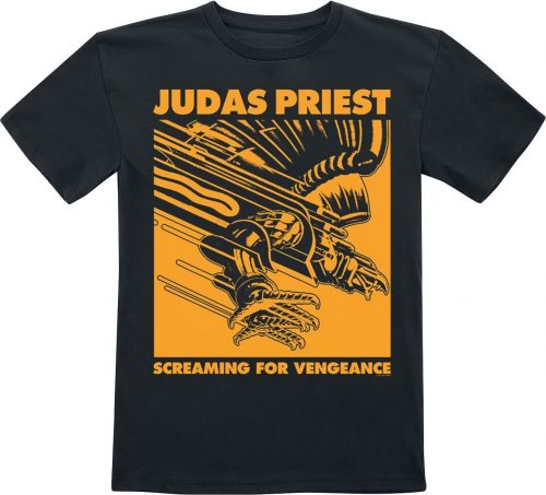 Judas Priest Kids - Colour Squared Gold detské tricko černá