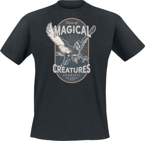 Harry Potter Magical Creatures Tričko černá