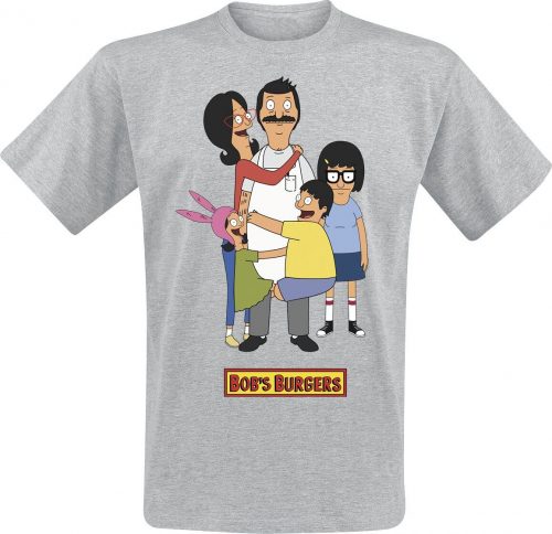 Bob's Burgers Family Logo Tričko šedá