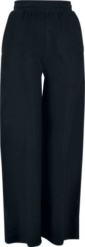 Urban Classics Ladies Straight Rib Terry Pants Dámské kalhoty černá