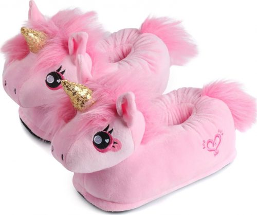 Corimori Dětské pantofle Pink Unicorn Dětské boty světle růžová