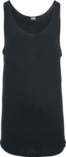 Urban Classics Dlouhý volný top s neukončenými lemy Tank top černá