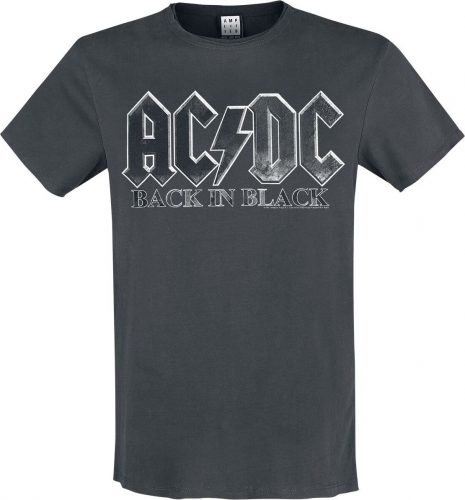 AC/DC Amplified Collection - Back In Black Tričko charcoal