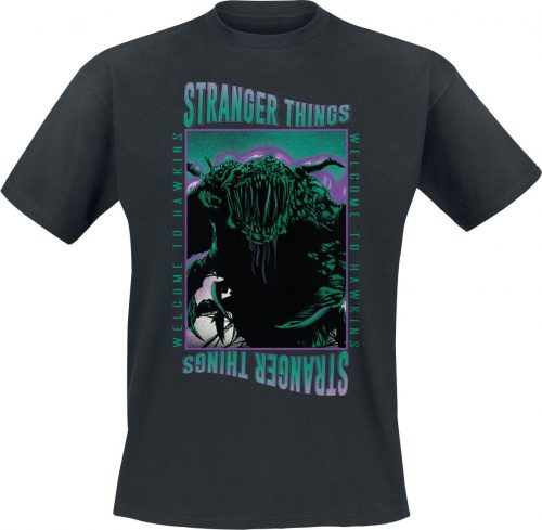 Stranger Things Mind Flayer - Welcome to Hawkins Tričko černá