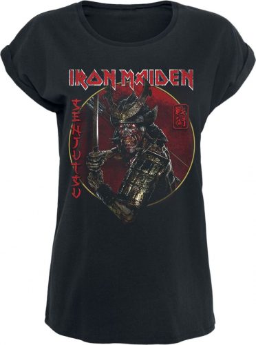 Iron Maiden Senjutsu Eddie Gold Circle Dámské tričko černá