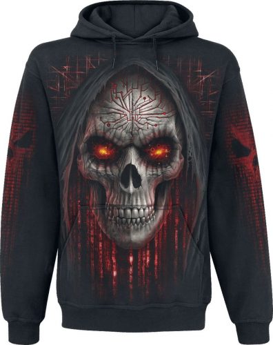 Spiral Cyber Death Hoodie Mikina s kapucí černá