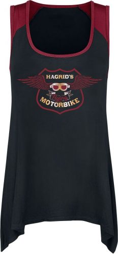 Harry Potter Hagridova motorka Dámský top cerná/cervená