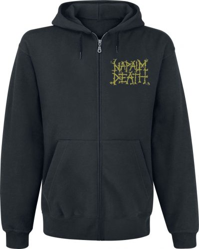 Napalm Death Chaos Mikina s kapucí na zip černá