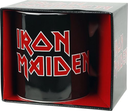 Iron Maiden Iron Maiden Logo Hrnek cerná/cervená/bílá