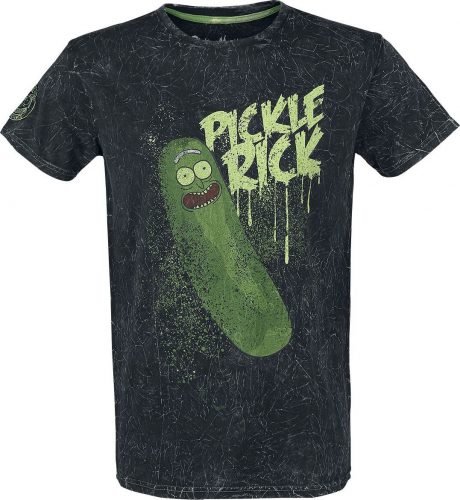 Rick And Morty Pickle Rick Tričko černá