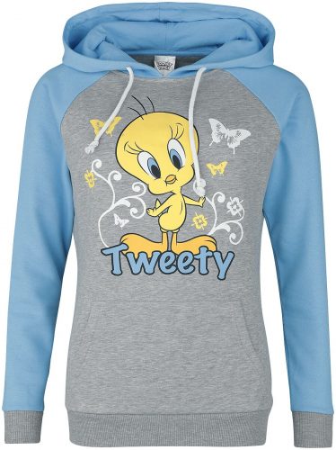 Looney Tunes Tweety Dámská mikina s kapucí šedá/modrá