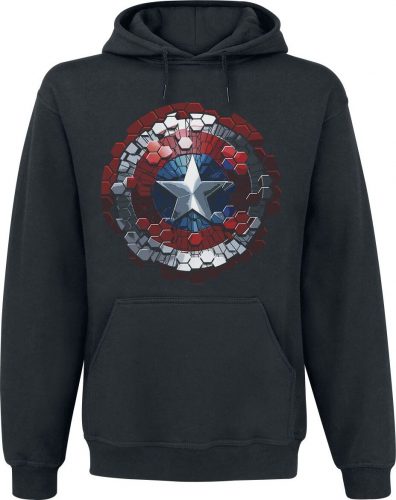 Captain America Civil War - Hex Shields Mikina s kapucí černá