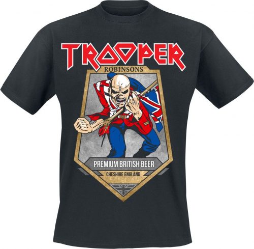 Iron Maiden Trooper Beer Tričko černá