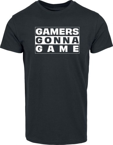 Sprüche Gamers Gonna Game Tričko černá