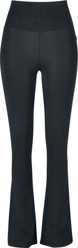 Urban Classics Ladies Organic Stretch Jersey Bootcut Leggings Leginy černá