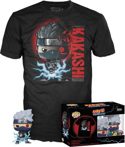 Naruto Shippuden - Kakashi (Lightning Blade) - POP! & Tee (Glow in the Dark) Sberatelská postava standard