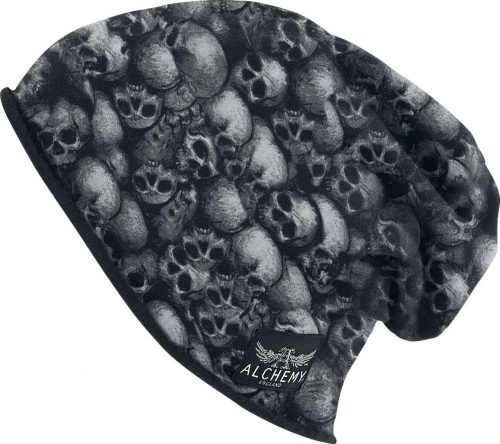 Alchemy England Skulls Beanie čepice černá