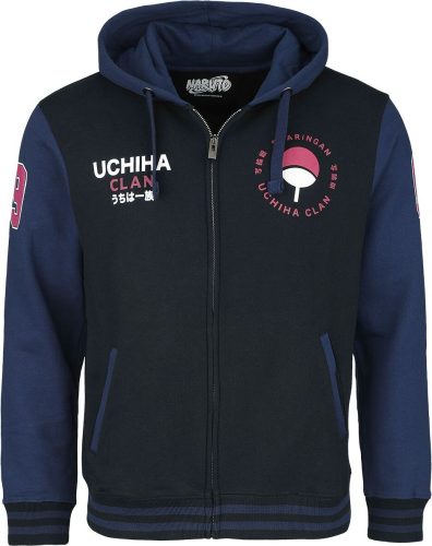 Naruto Uchiha Mikina s kapucí na zip vícebarevný