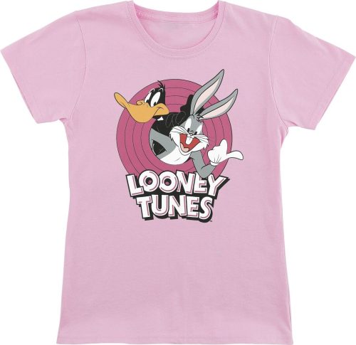 Looney Tunes Kids - Bugs & Daffy detské tricko světle růžová