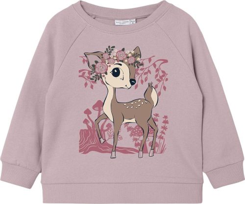 name it Venus Rehkitz Sweatshirt detská mikina starorůžová