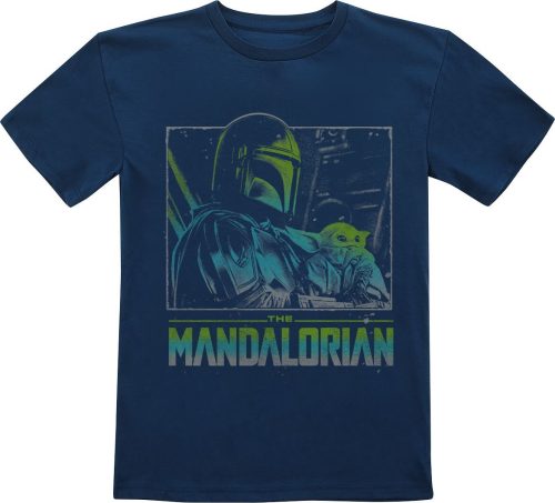 Star Wars Kids - The Mandalorian - Baby Yoda detské tricko modrá