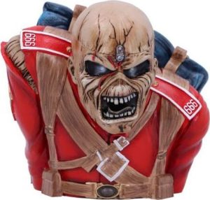 Iron Maiden The Trooper Bust Box dekorace lebka standard