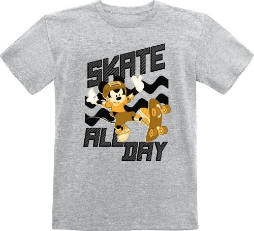 Mickey & Minnie Mouse Kids - Skater Mickey detské tricko šedá