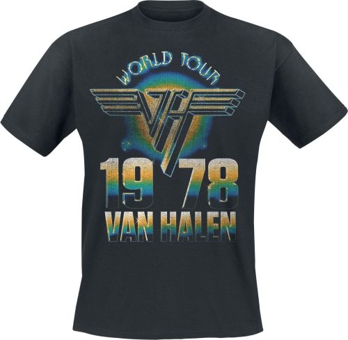 Van Halen World Tour '78 Tričko černá