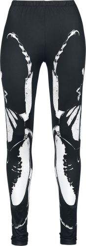 Gothicana by EMP Leggings mit Beetle Print Leginy černá