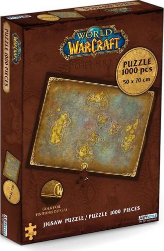 World Of Warcraft Azeroth's Map - Jigsaw Puzzle Puzzle standard