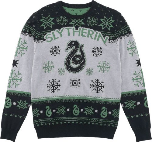 Harry Potter Slytherin - Snake Christmas Pletený svetr vícebarevný