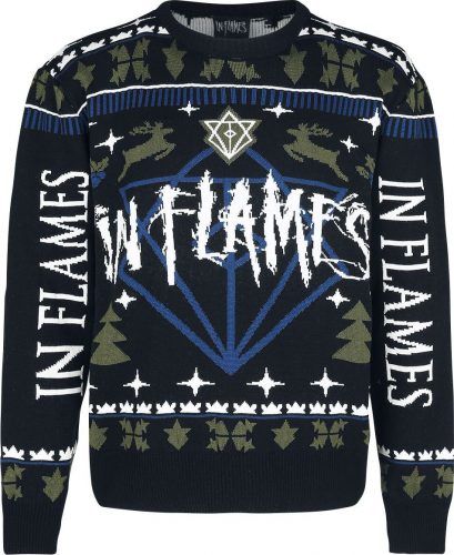 In Flames Holiday Sweater 2022 Mikina vícebarevný