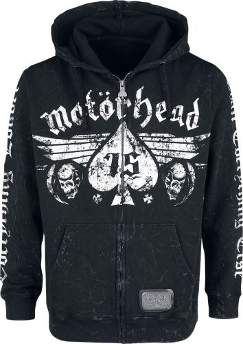 Motörhead EMP Signature Collection Mikina s kapucí na zip antracitová
