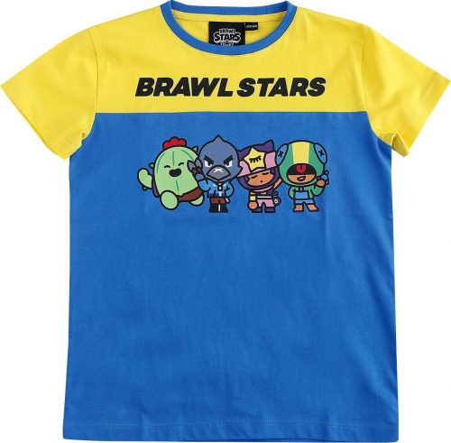 Brawl Stars Brawl detské tricko modrá/žlutá