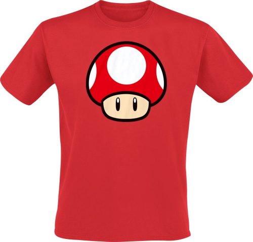 Super Mario Power Up Tričko červená