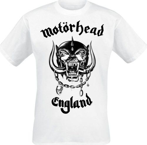 Motörhead England Tričko bílá