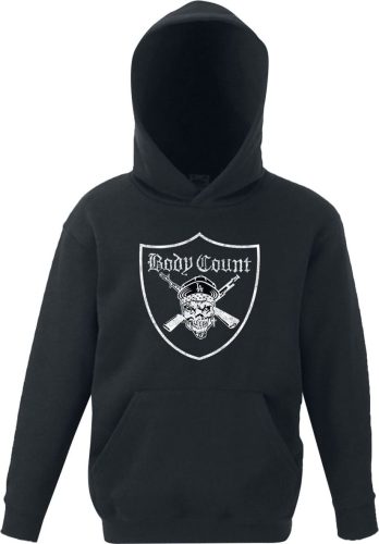 Body Count Gunner Pirate Shield detská mikina s kapucí černá