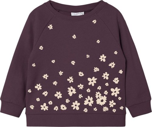 name it Venus Flower Sweatshirt detská mikina švestková