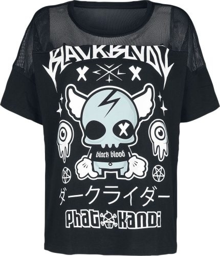 Black Blood by Gothicana Phat Kandi X Black Blood by Gothicana T-Shirt Dámské tričko černá