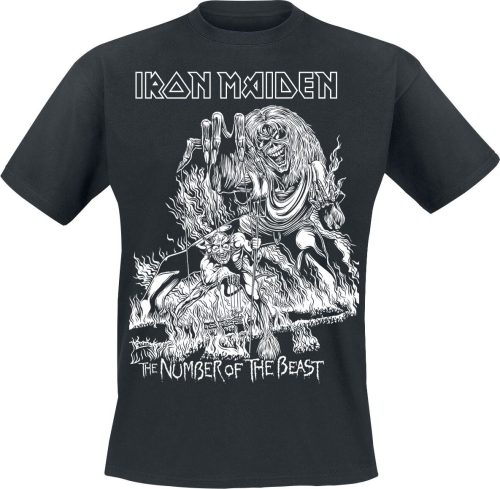 Iron Maiden The Number Of The Beast Tričko černá