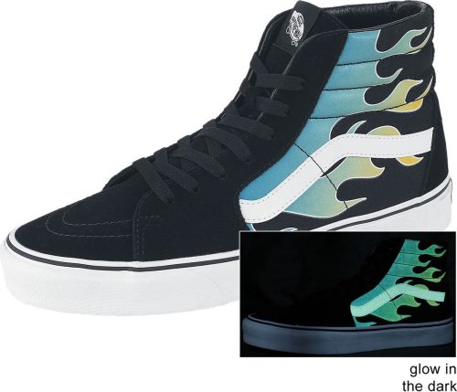 Vans SK8-HI Glow Flame Black/White tenisky cerná/barevná