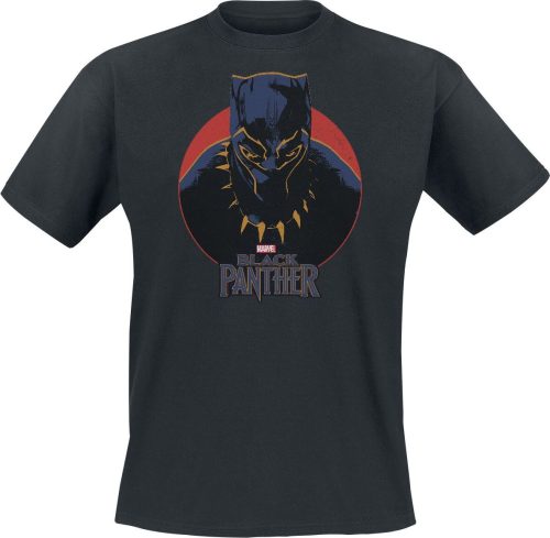 Black Panther Retro Tričko černá