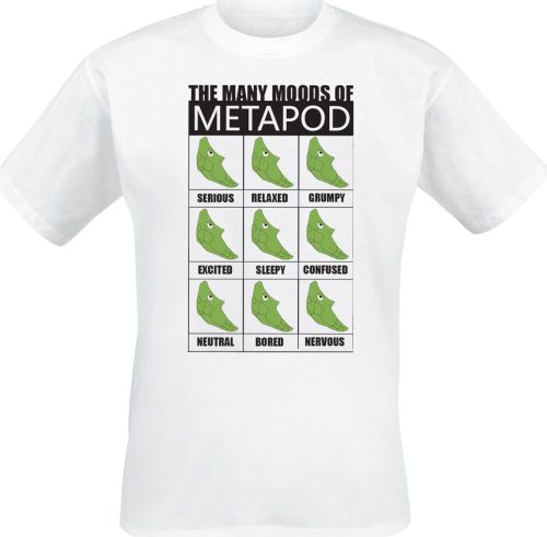 Pokémon Many Moods of Metapod Tričko bílá