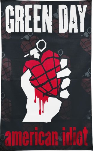 Green Day American idiot Textilní plakát vícebarevný