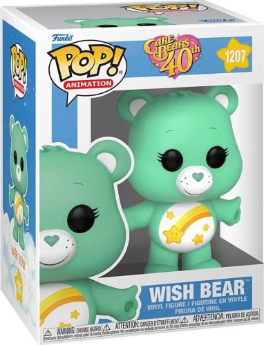 Care Bears Glücksbärchis 40 Jahre Jubiläum - Wish Bear Pop! Animation (Chase Edition möglich) Vinyl Figur 1207 Sberatelská postava standard