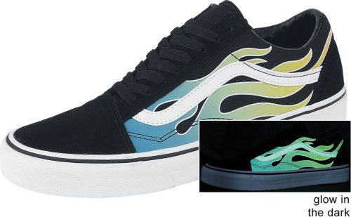 Vans OLD SKOOL Glow Flame Black/White tenisky cerná/barevná