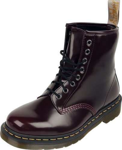 Dr. Martens 1460 Vegan Cherry Red Oxford Rub Off boty bordová